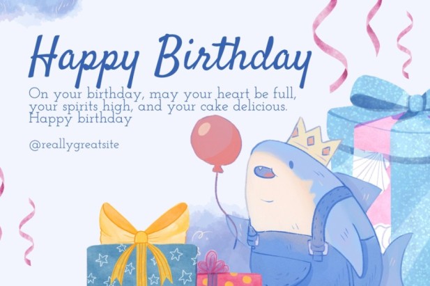 A happy birthday card