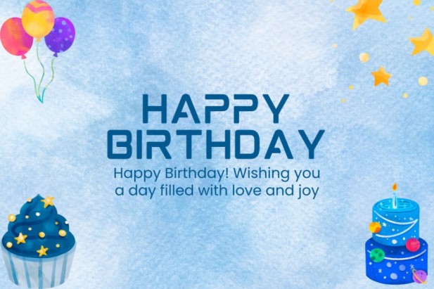 A happy birthday card