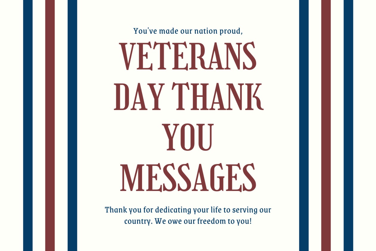 veterans day thank you messages