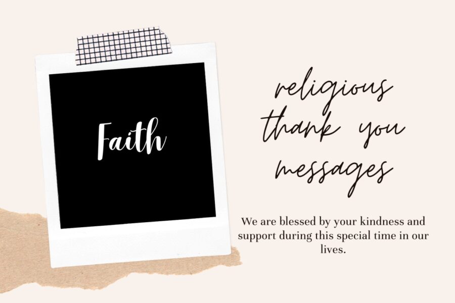 religious thank you card