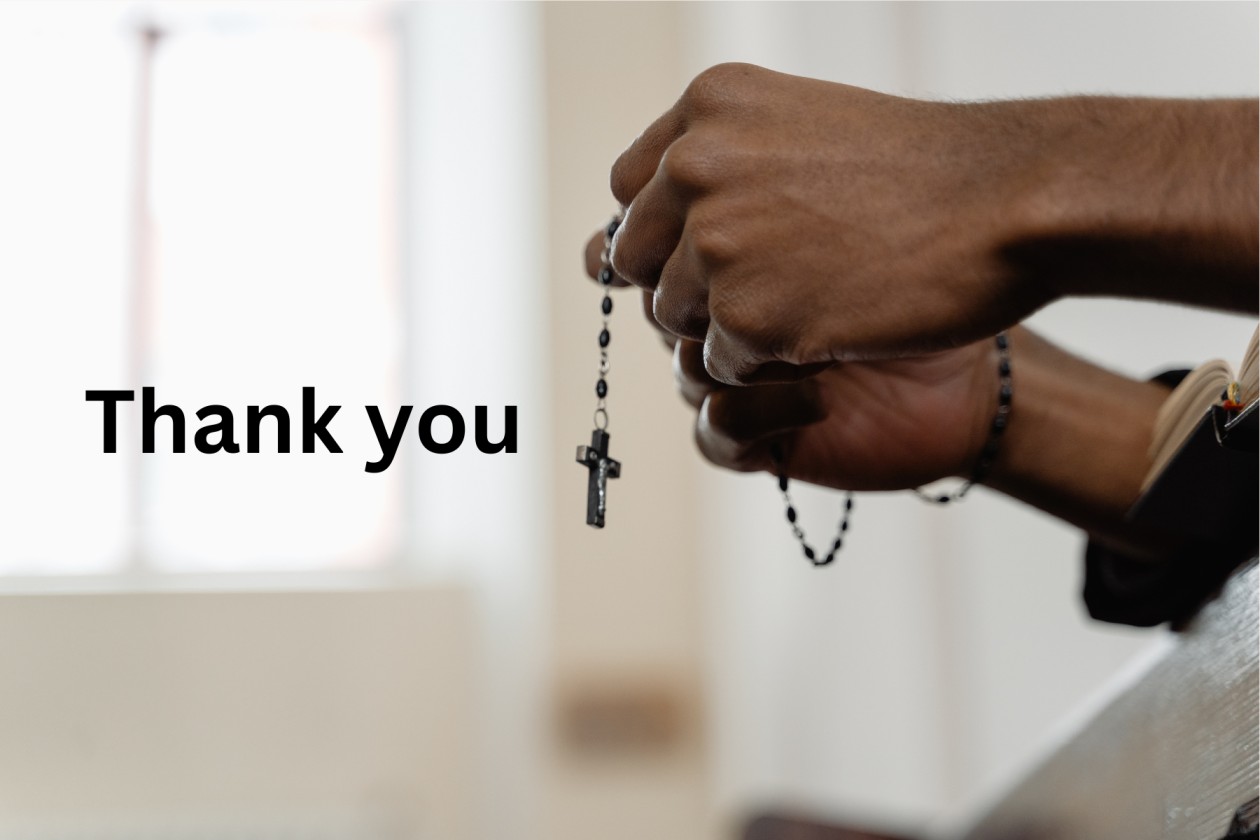 religious thank you card