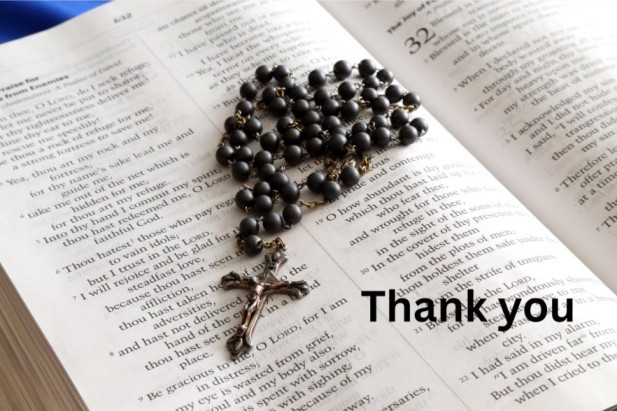 religious thank you card