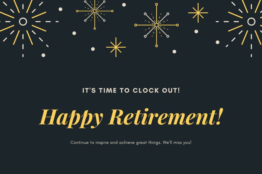 Retirement Thank You Messages card