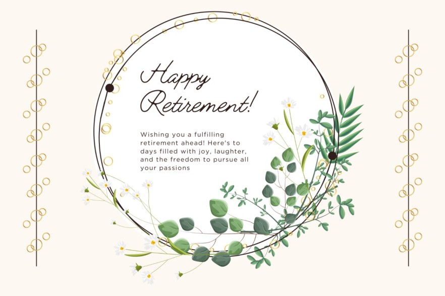 Retirement Thank You Messages card