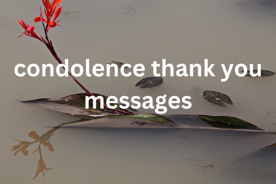 condolence thank you messages