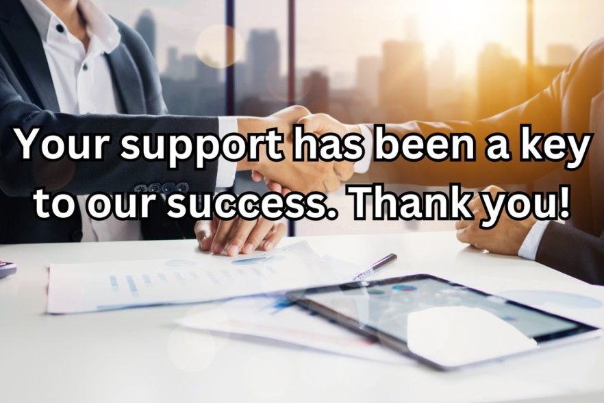 thank you card messages for business