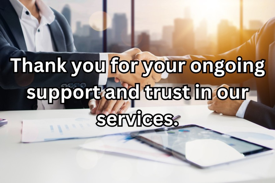 thank you card messages for business