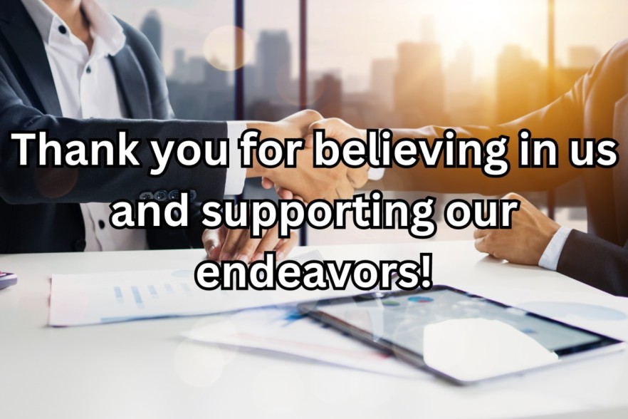 thank you card messages for business