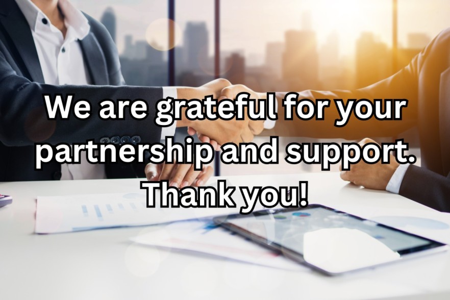 thank you card messages for business