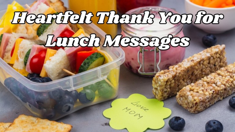 Heartfelt Thank You for Lunch Messages